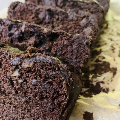 Avo Banana Chocolate Cake w/ Walnuts