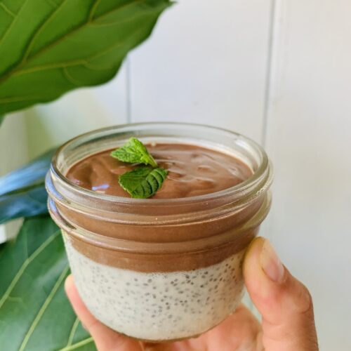 Chocolate Mint Chia Mousse