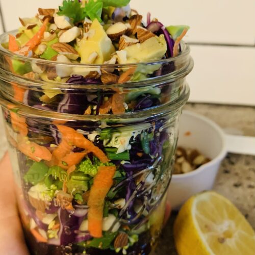 Detox Salad with Lemon Ginger Dressing